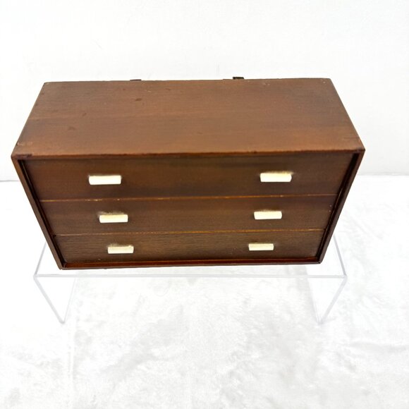 Vtg Mattel Modern Pre Barbie Wood Furniture Doll Dresser only 1953 Japan READ - Picture 2 of 16